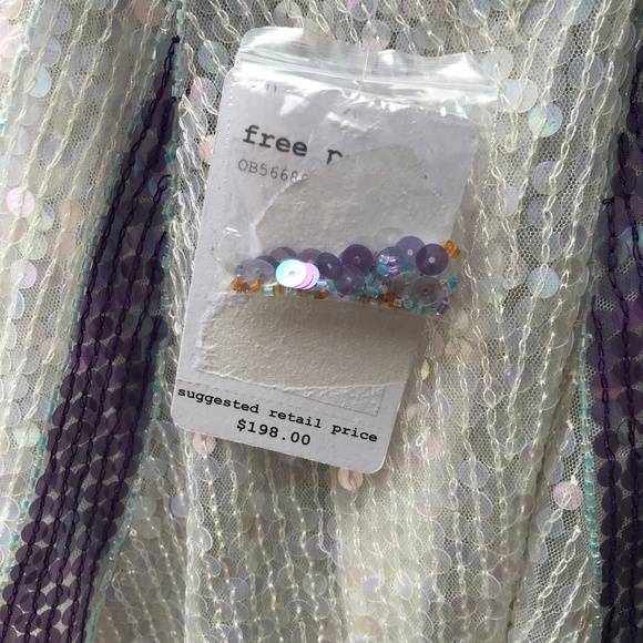 NWT Free People Take Flight Beaded Cross Strap - Picture 4 of 8